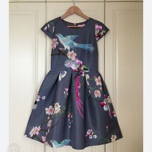 Ted Baker dress floral  size 2 like new